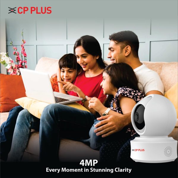 CP PLUS 4MP Smart Wi-Fi CCTV Camera for Home with 360° Pan & Tilt | View & Talk | Smart Detection Suite | Night Vision 15 Mtr | Cloud Recording | CTC Cyber Secure Tech | CP-E41Q - Image 8