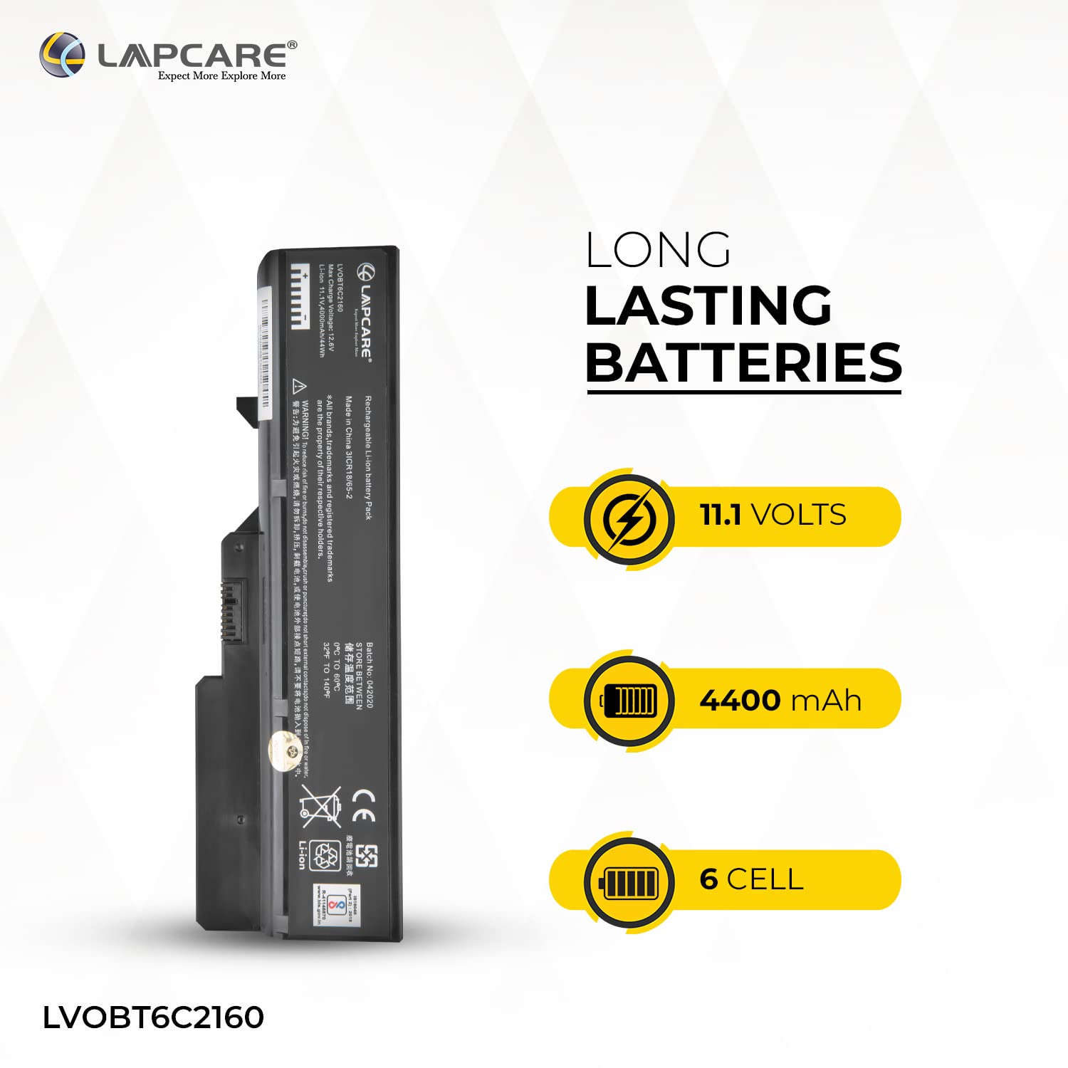 Lapcare Lenovo Ideapad G460 G560 Z560 Compatible Laptop Battery (Black)