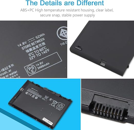 Notebook Battery for HP EliteBook Folio 9470 9470M 9480 9480M Series Ultrabook Laptop fits BA06 BA06XL Battery Spare 687945-001 696621-001 H4Q47AA H4Q48AA