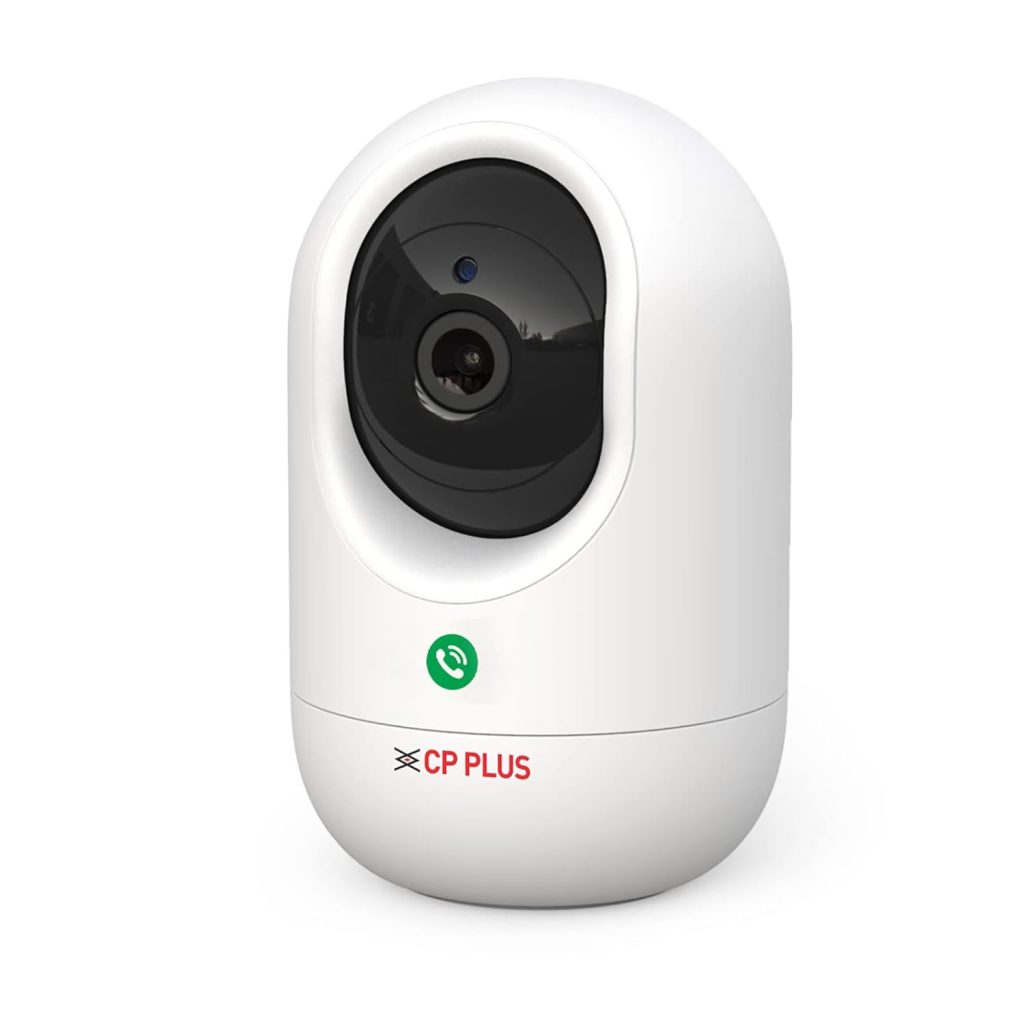 CP PLUS 3 MP Full HD Wi-Fi PT Security Video Camera | 360°View with Motion Detection | Night Vision | Two Way Talk | Supports Alexa & OK Google | 15 Mtr, White - CP-E34A