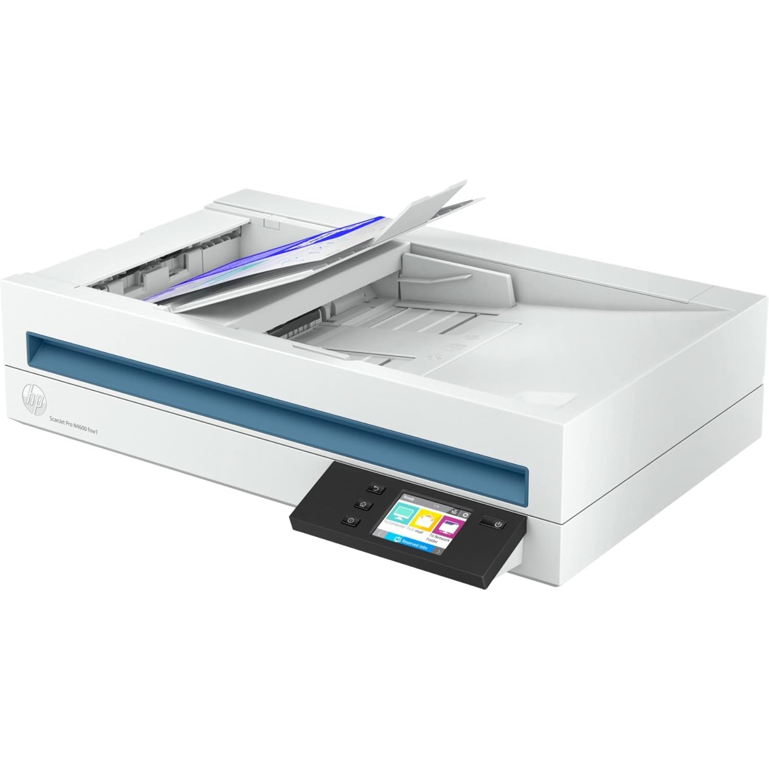 HP ScanJet Pro N4600 fnw1, Fast 2-Sided scanning and auto Document Feeder with Wireless connectivity (20G07A) Scanner