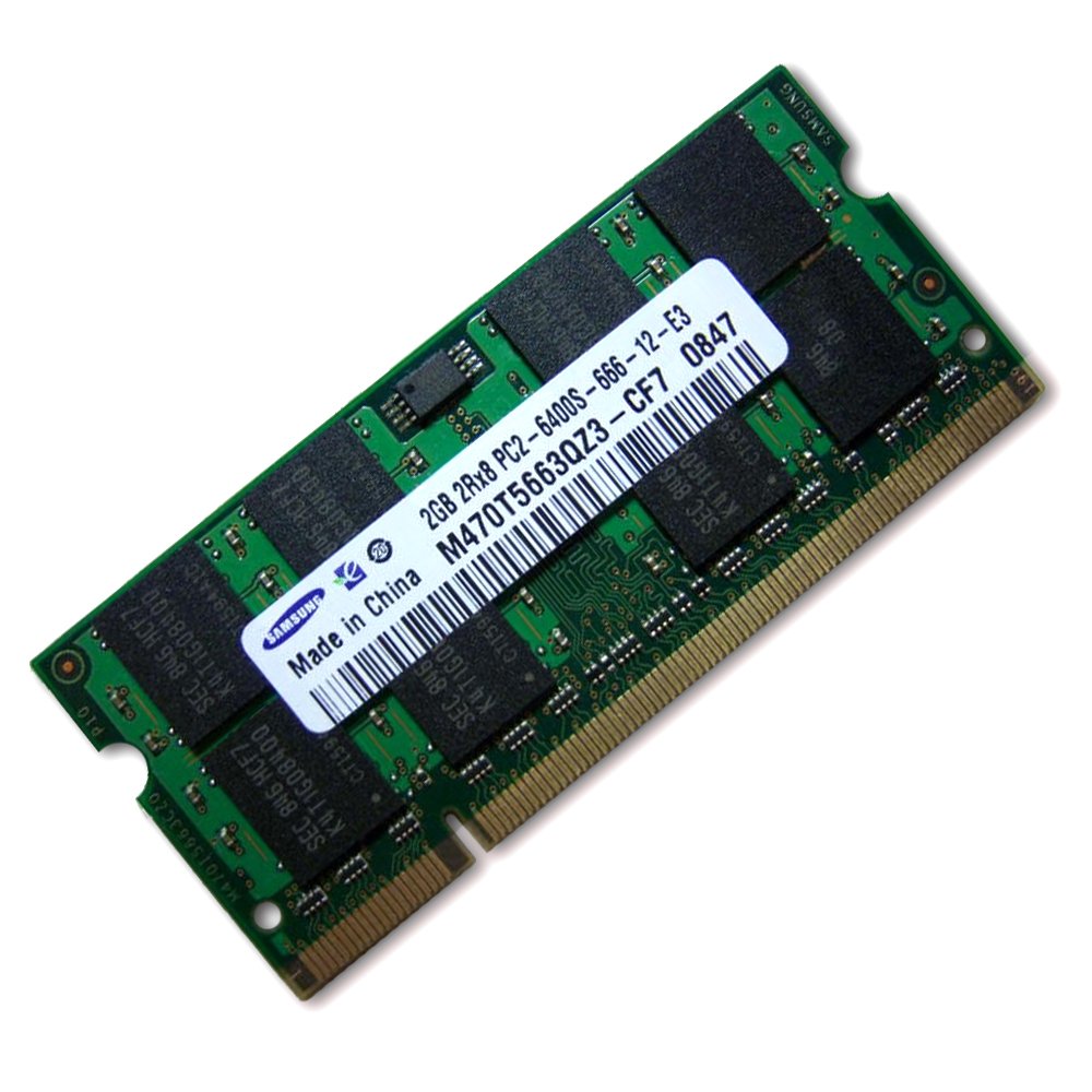2.0GB (2048MB) Samsung Original PC2-6400 DDR2 800MHz SO-DIMM 200 Pin Memory Module RAM