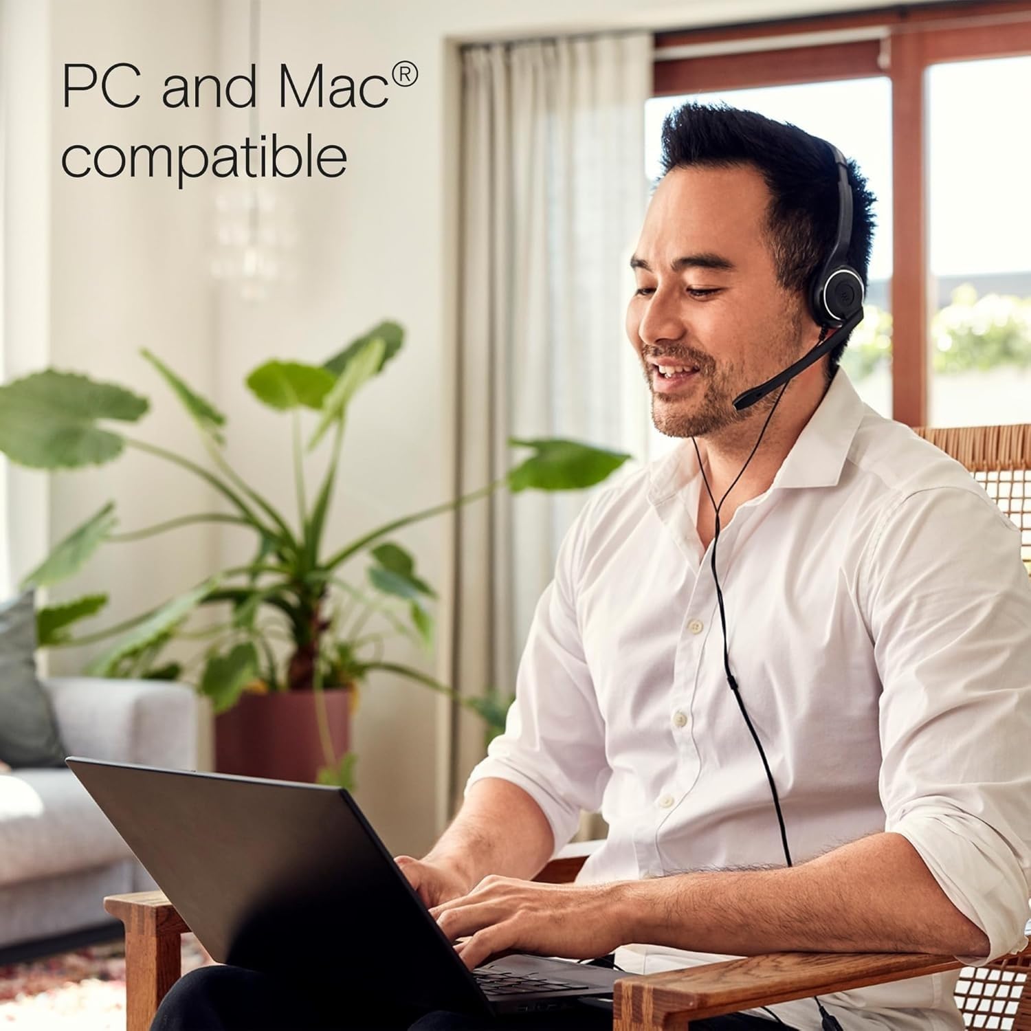 EPOS PC 8 USB A On-Ear Stereo Wired Headset with Microphone, Wired Headphones, Inline Volume Control, Mute Function, Noise-Canceling Microphone, for Laptop, PC, Mac - Online Calls, Teaching