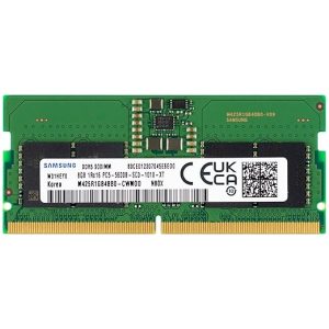 Samsung 8GB DDR5 5600MHz PC5-44800 CL46 SODIMM 1Rx16 Single Rank 1.1V 262-Pin Laptop RAM Memory M425R1GB4BB0-CWM, 1 Module