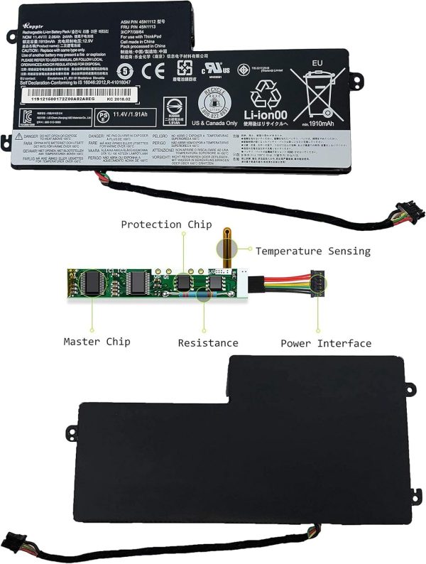 Laptop Battery Compatible for Lenovo ThinkPad A275 T440 T440S T450 T450S T460 X230S X240 X240S X250 X260 X270 Series Internal 45N1113 45N1111 01AV459 45N1109 45N1110 45N1773