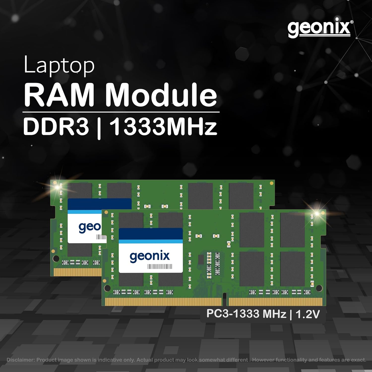 Geonix 8GB DDR3 Laptop RAM 1333 Mhz, 5 Years Warranty