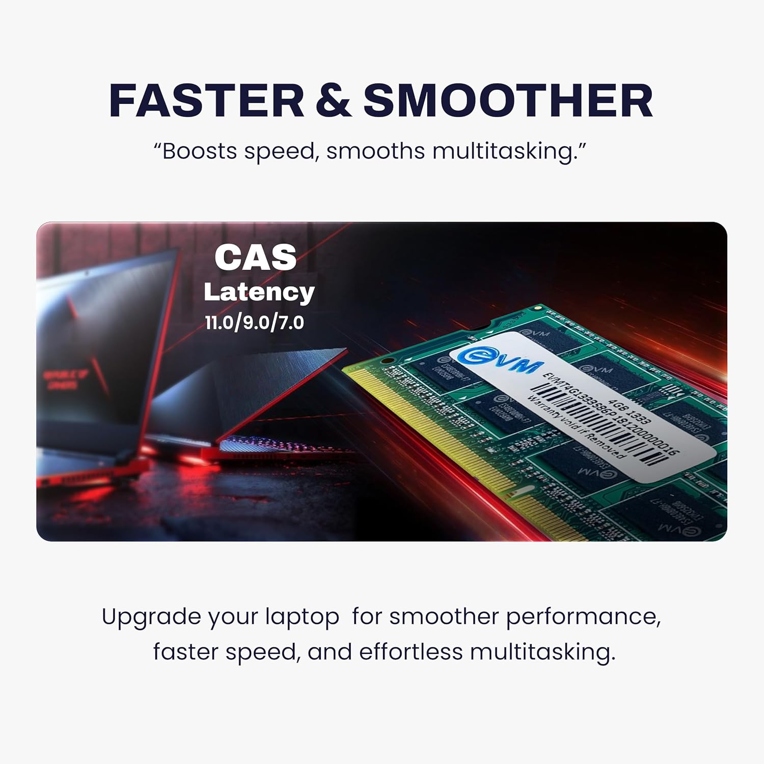 EVM 4GB DDR3 Laptop RAM 1333MHz So-DIMM Memory