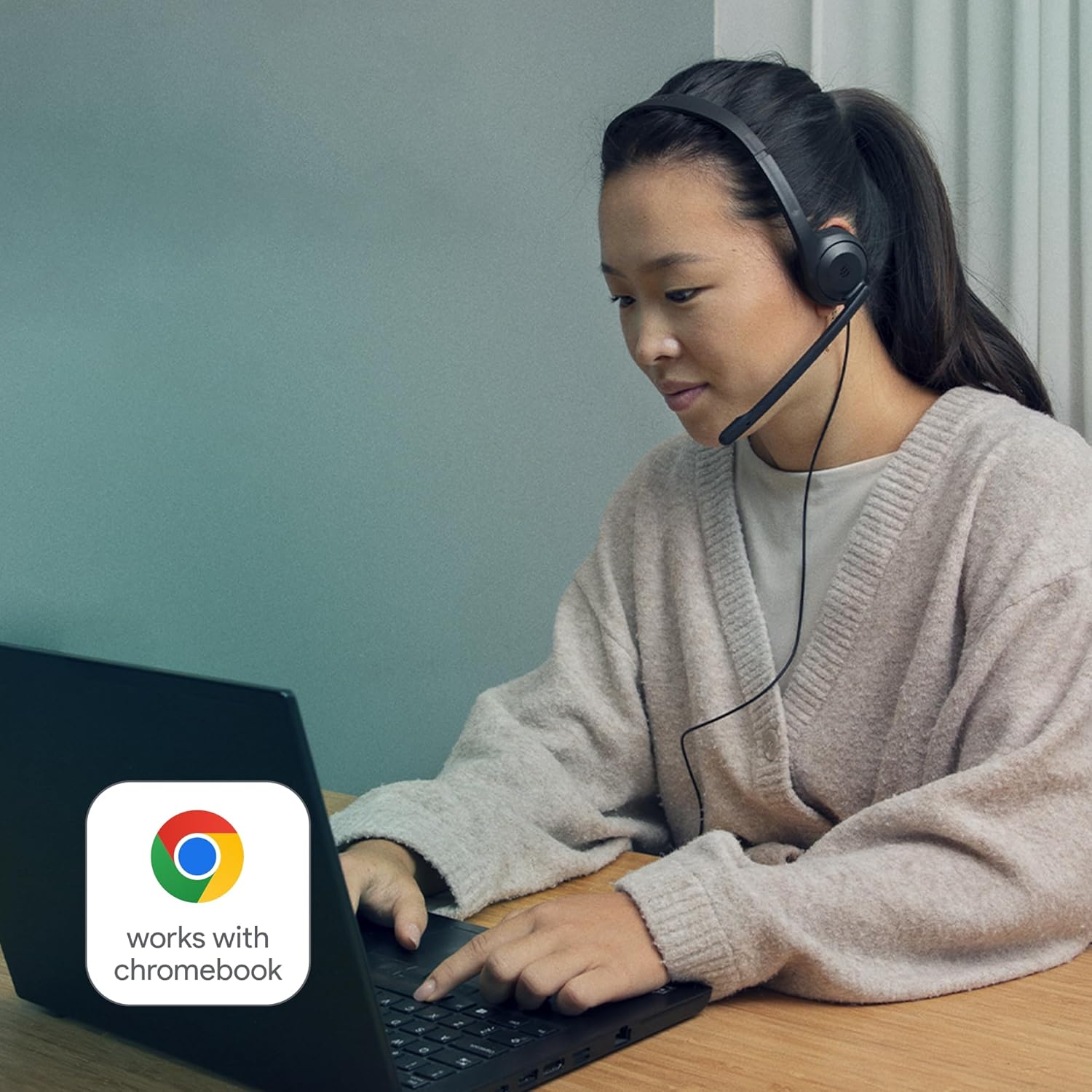 EPOS C1 Business USB-A Headset with Microphone, Chrome-Certified, Wired Headphones, Noise-Canceling Mic, Enhanced Audio Quality, Connectivity for Modern Devices, On-Ear