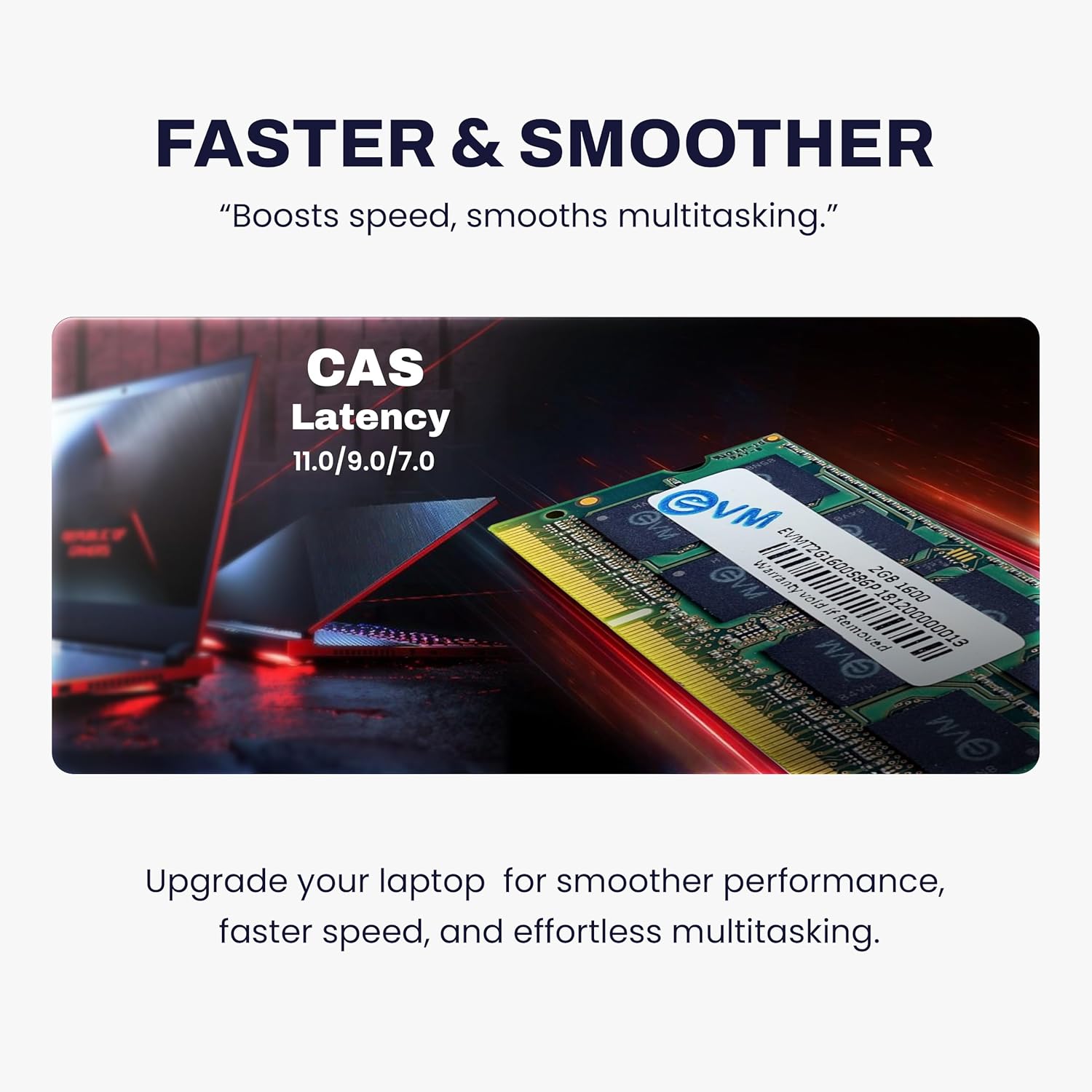 EVM 2GB DDR3 Laptop RAM 1600MHz So-DIMM Memory