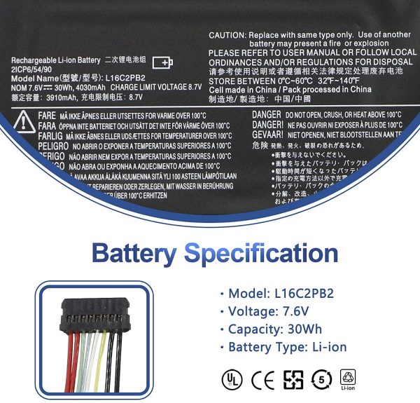 Laptop Battery for Lenovo IdeaPad 320 15“ Series : IdeaPad 320-15ABR/ 320-15AST/ 320-15IAP/ 320-15IKB/ 320-15ISK Battery