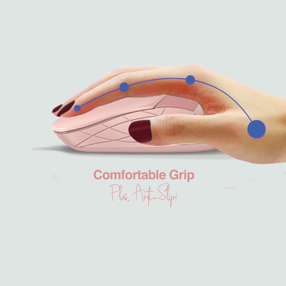 FINGERS SuperHit Wired Mouse with Advanced Optical Technology (Blush Pink)