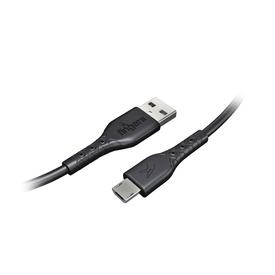 FINGERS FMC-Micro-05, Sturdy Micro USB Cable (Black)