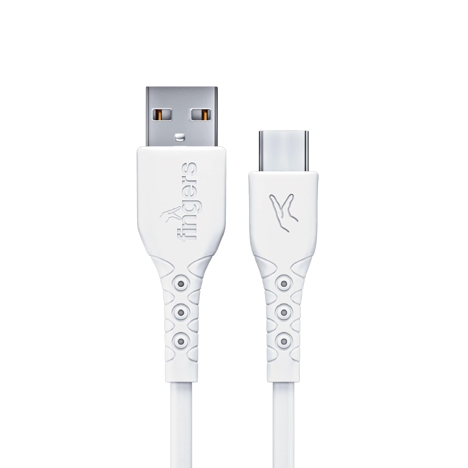 FINGERS FMC-TypeC-09, Sturdy Type-C USB Cable (White)