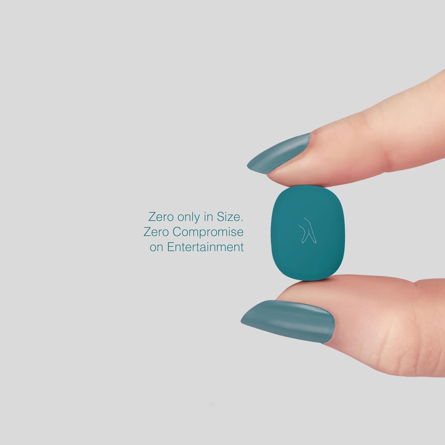 FINGERS SizeZero Pods2 World's Tiniest TWS Earbuds (Teal)