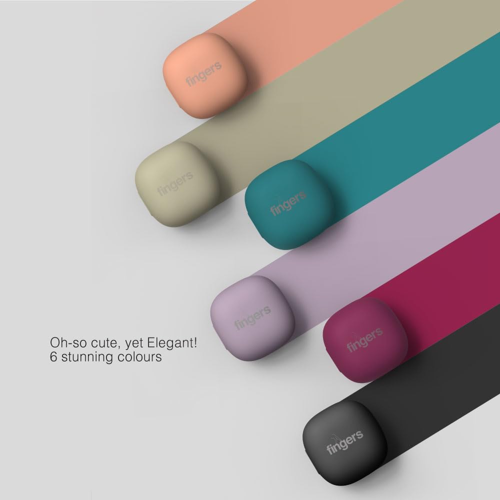 FINGERS SizeZero Pods2 World's Tiniest TWS Earbuds (Plum)