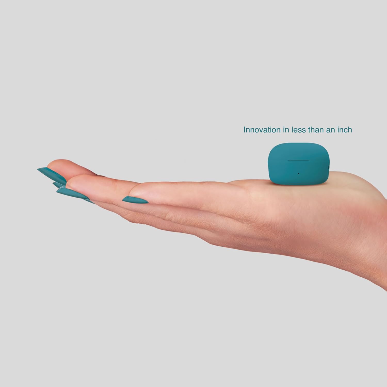 FINGERS SizeZero Pods2 World's Tiniest TWS Earbuds (Teal)