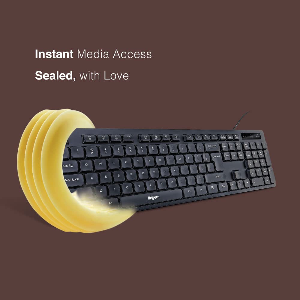 FINGERS ButterClicks Wired Multimedia Keyboard