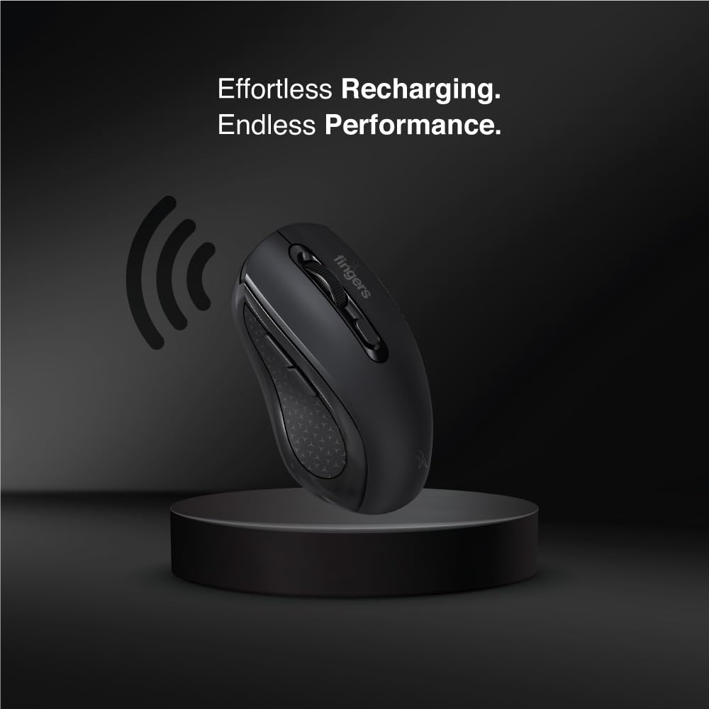 FINGERS SwiftCharge Wireless Rechargeable PC Mouse