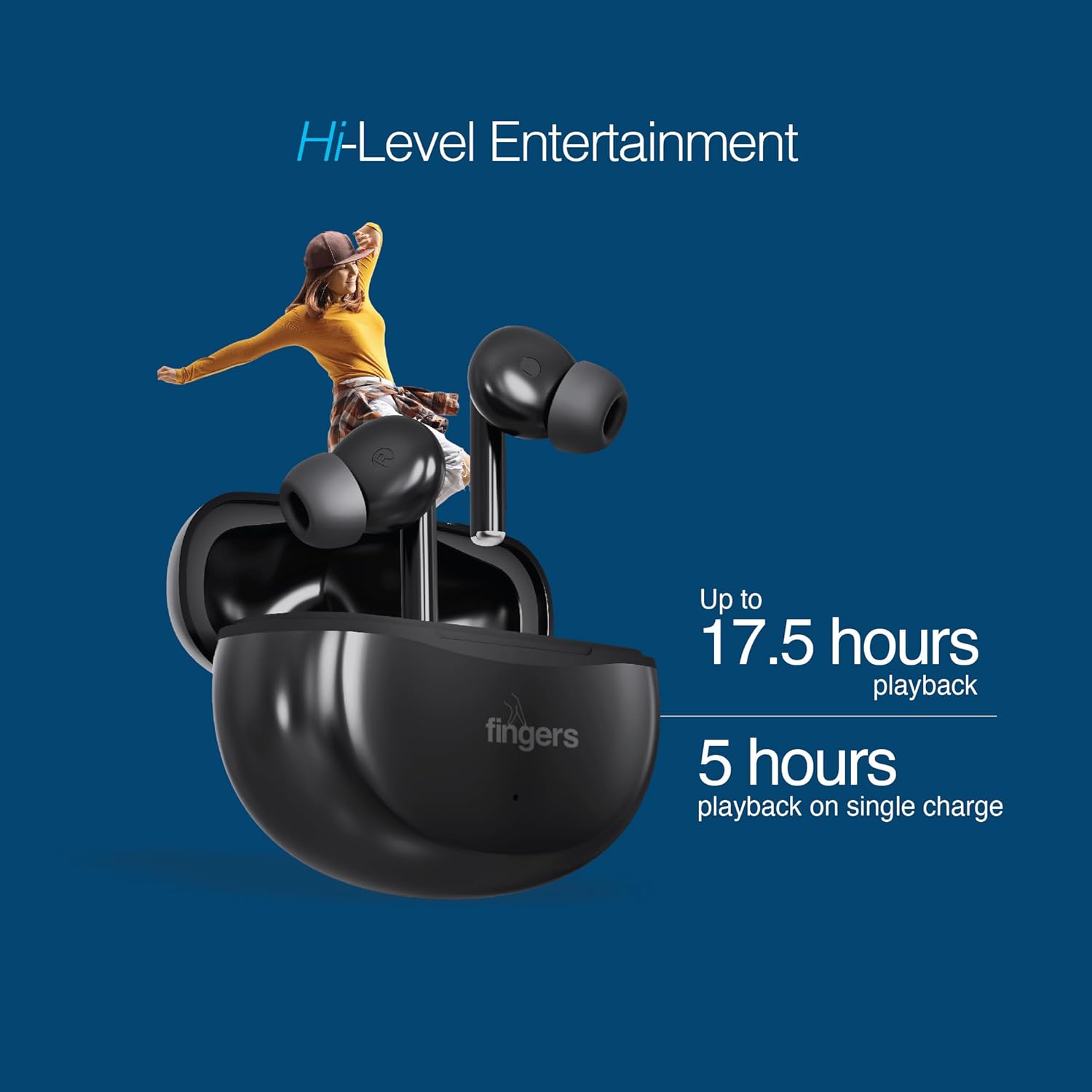 FINGERS Go-Hi-3 True Wireless Earbuds