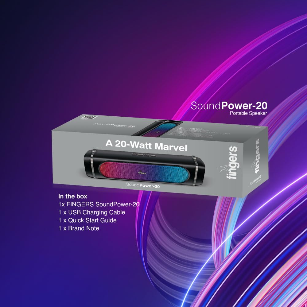 FINGERS SoundPower-20 Bluetooth Portable Speaker