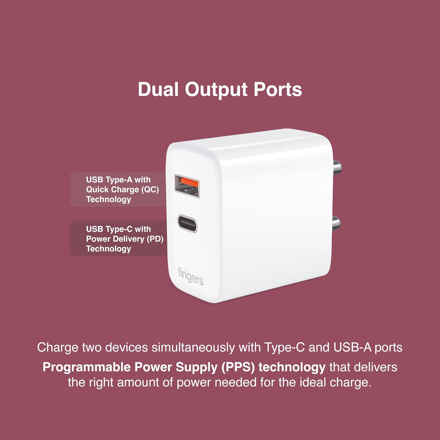 FINGERS PA-45 Mobile Adapter 45W Fast Charging