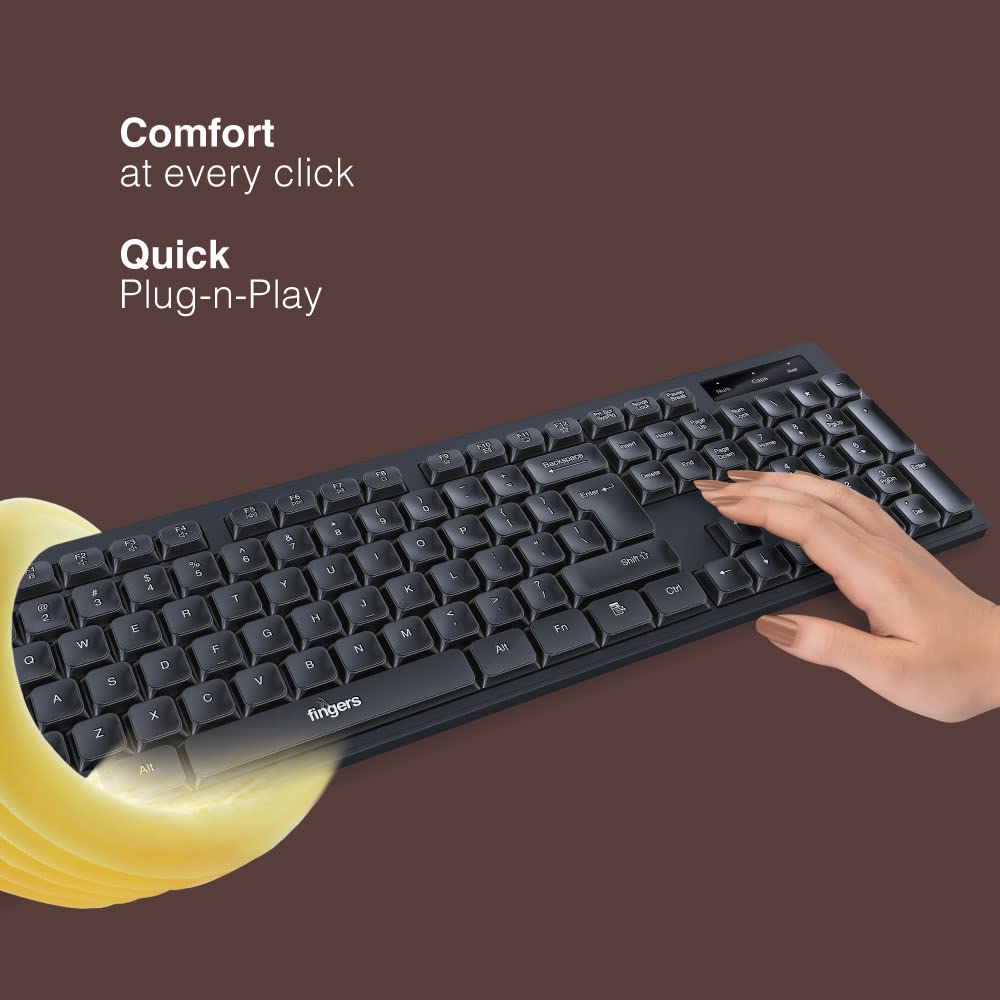 FINGERS ButterClicks Wired Multimedia Keyboard