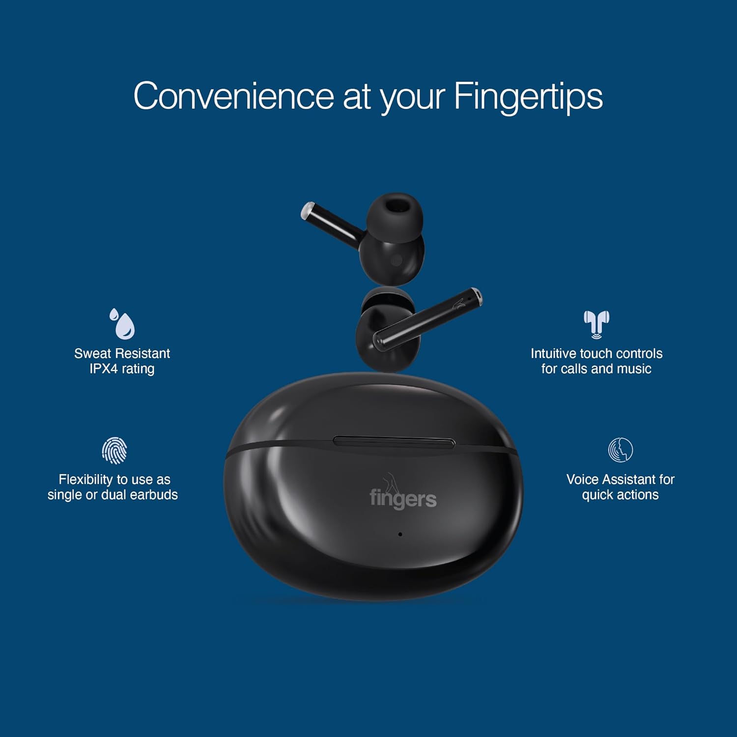 FINGERS Go-Hi-3 True Wireless Earbuds