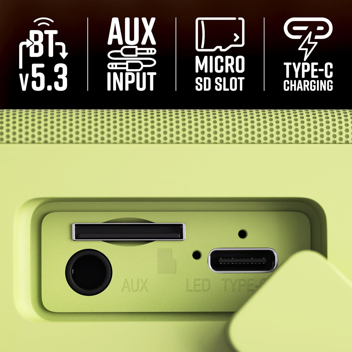 ZEBRONICS Sonic POD S, Portable Bluetooth Speaker (Green)