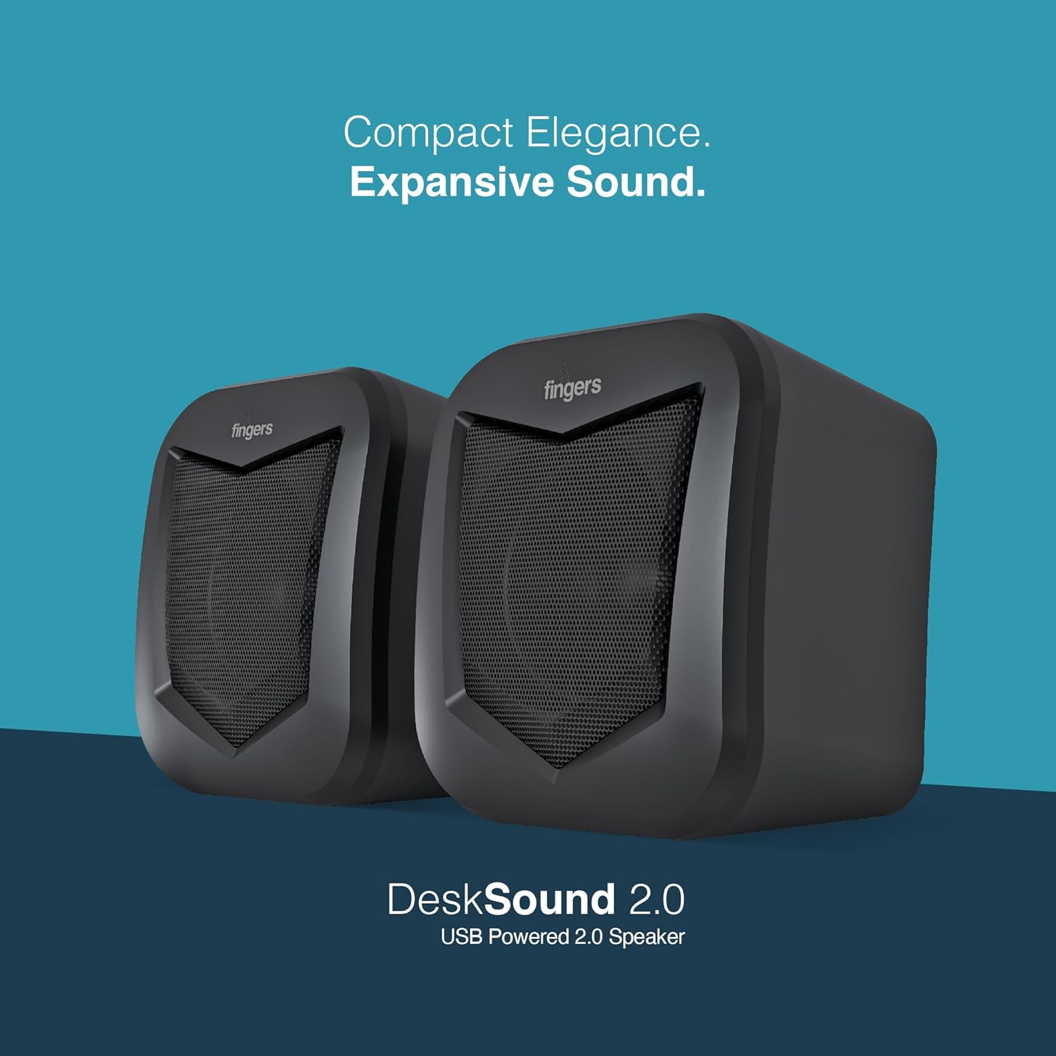 FINGERS DeskSound 2.0 USB Powered Multimedia 2.0 Speakers