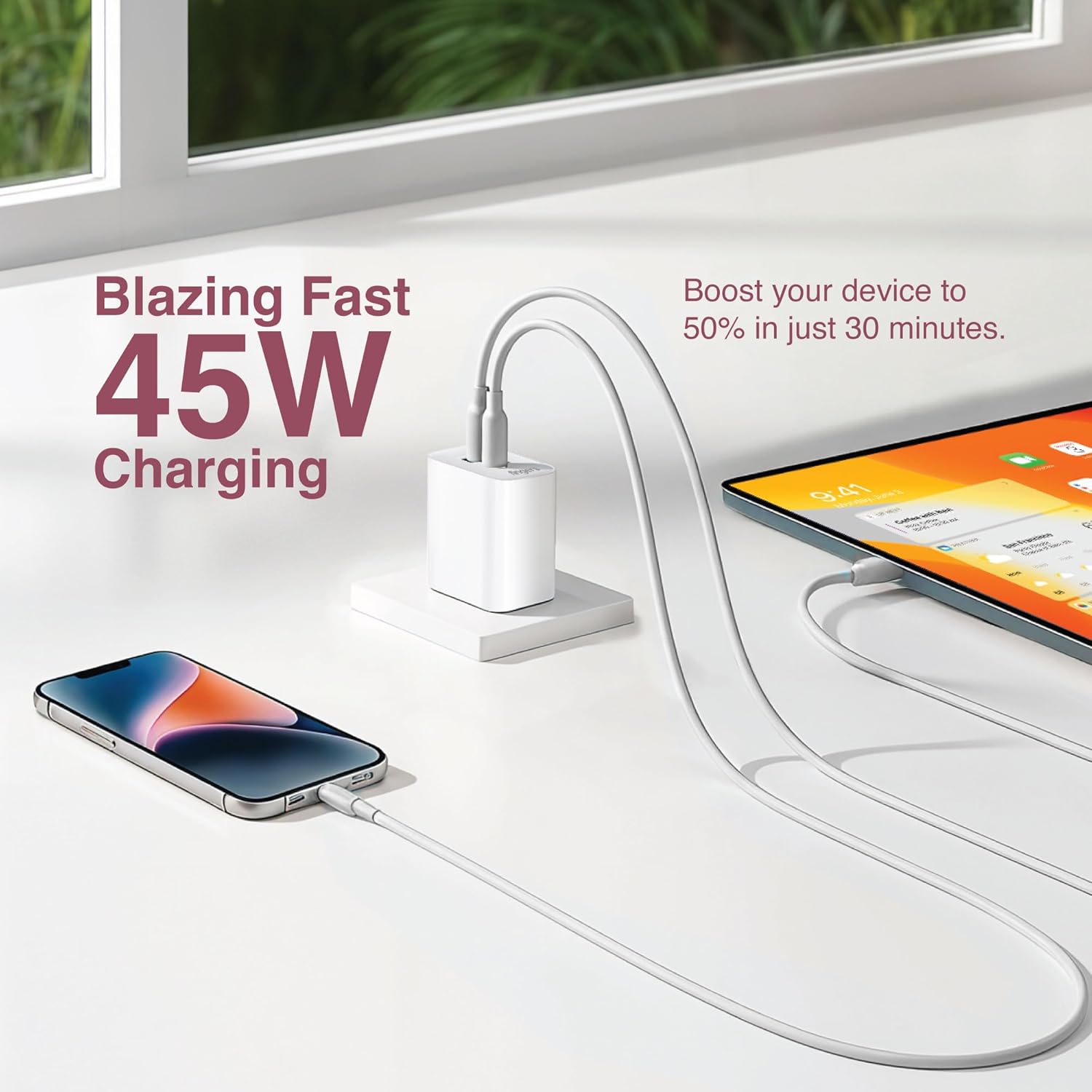 FINGERS PA-45 Mobile Adapter 45W Fast Charging