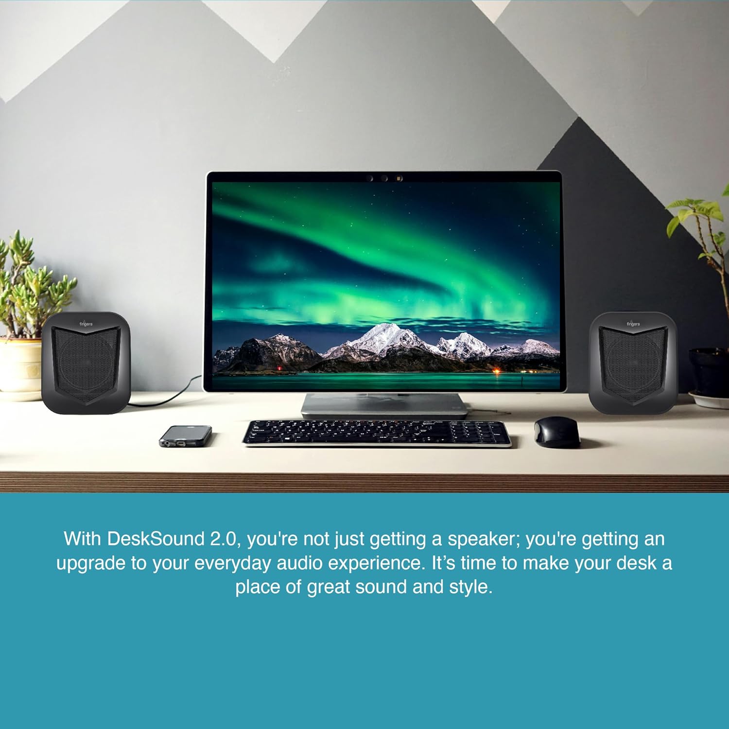 FINGERS DeskSound 2.0 USB Powered Multimedia 2.0 Speakers