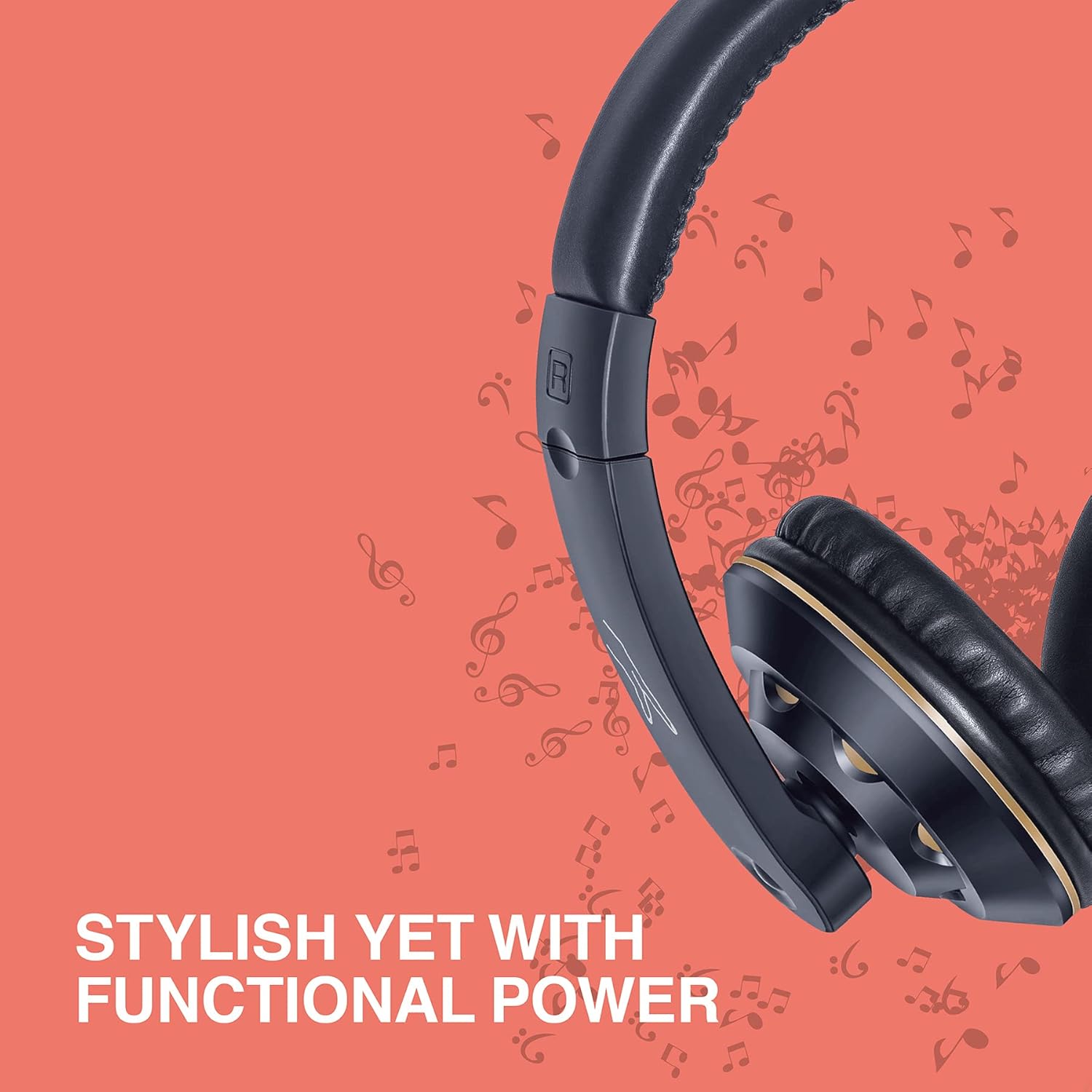 FINGERS USB-Tonic H9 Wired On-Ear Headset with Adjustable Mic