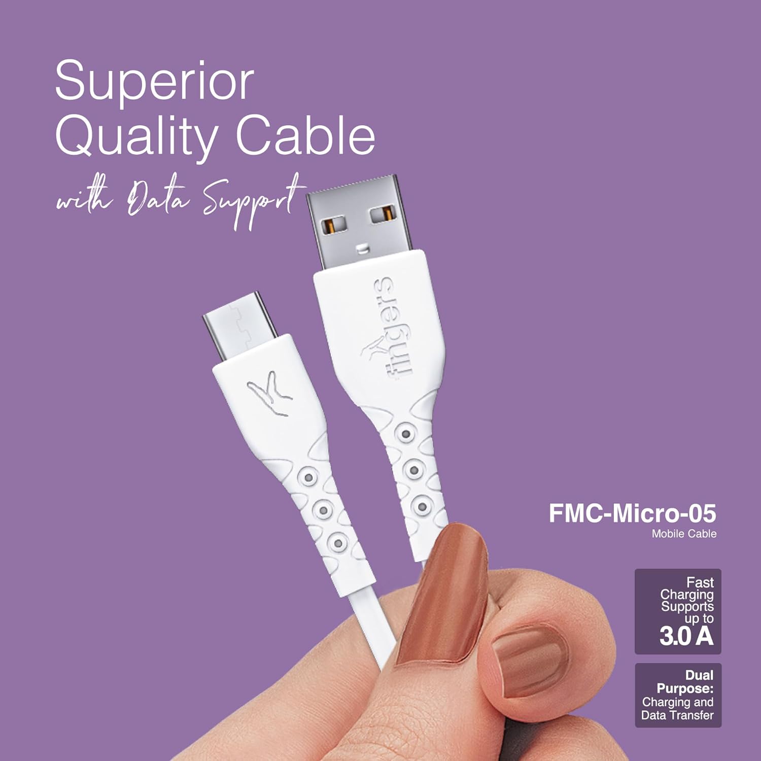 FINGERS FMC-Micro-05, Sturdy Micro USB Cable