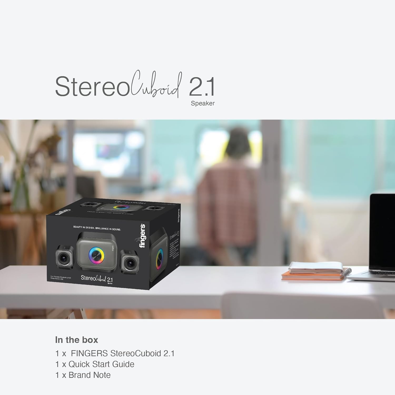 FINGERS StereoCuboid 2.1 Channel Multimedia Speaker