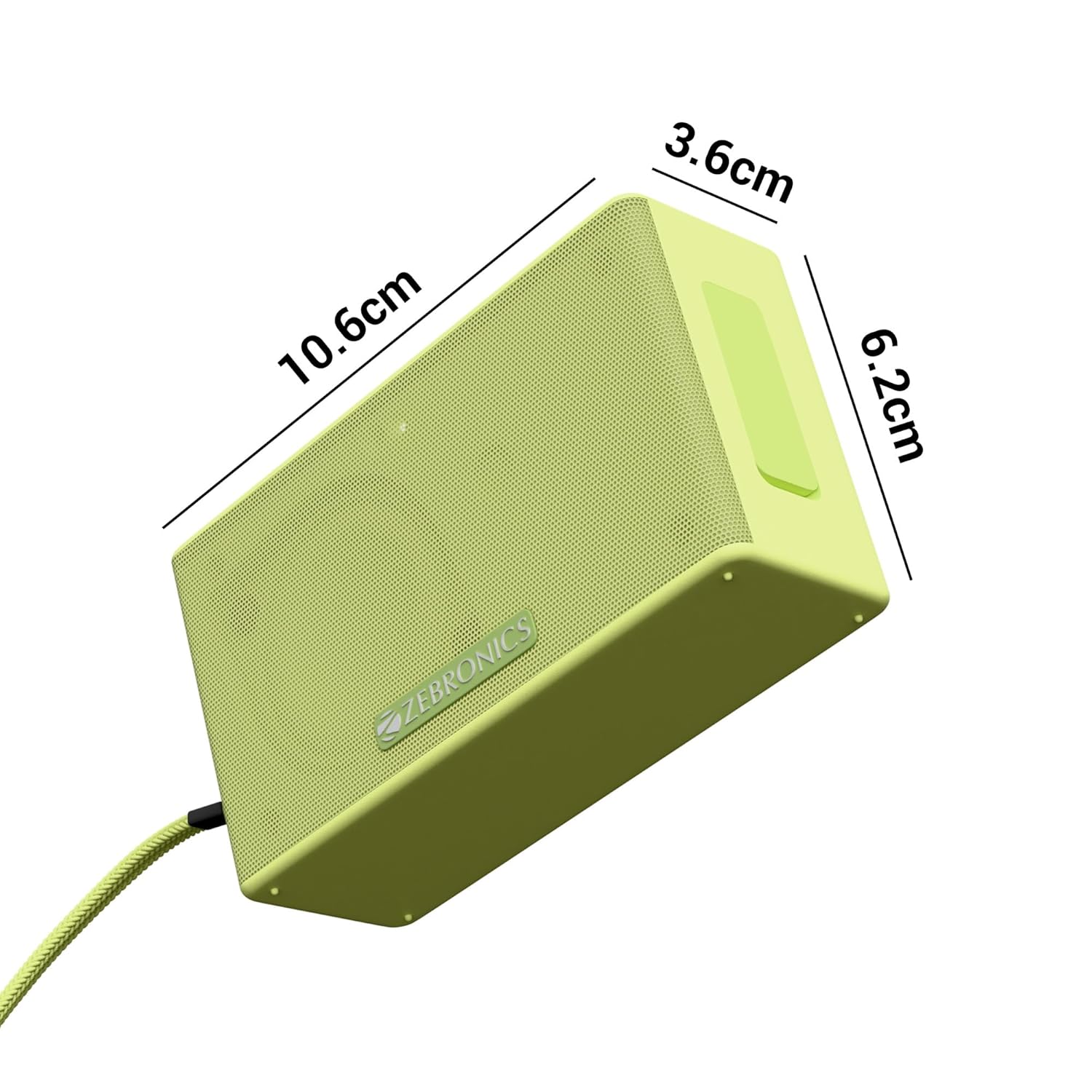 ZEBRONICS Sonic POD S, Portable Bluetooth Speaker (Green)