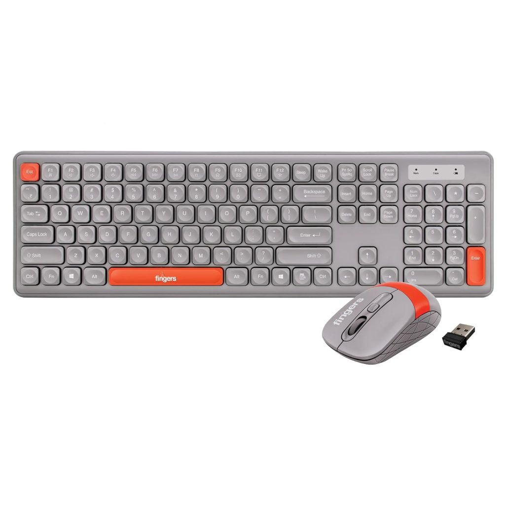 FINGERS Exquisite Combo Rangeela Series Wireless Deskset (Keyboard + Mouse)