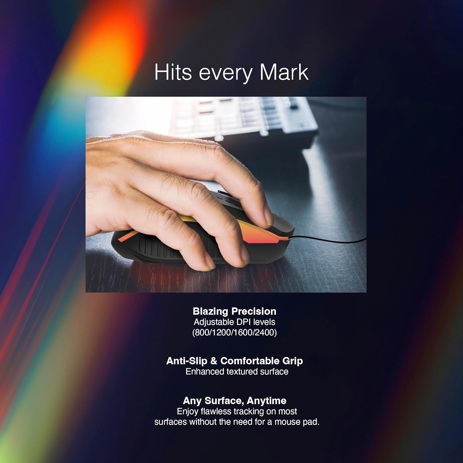 FINGERS BlazingHit Wired USB Mouse