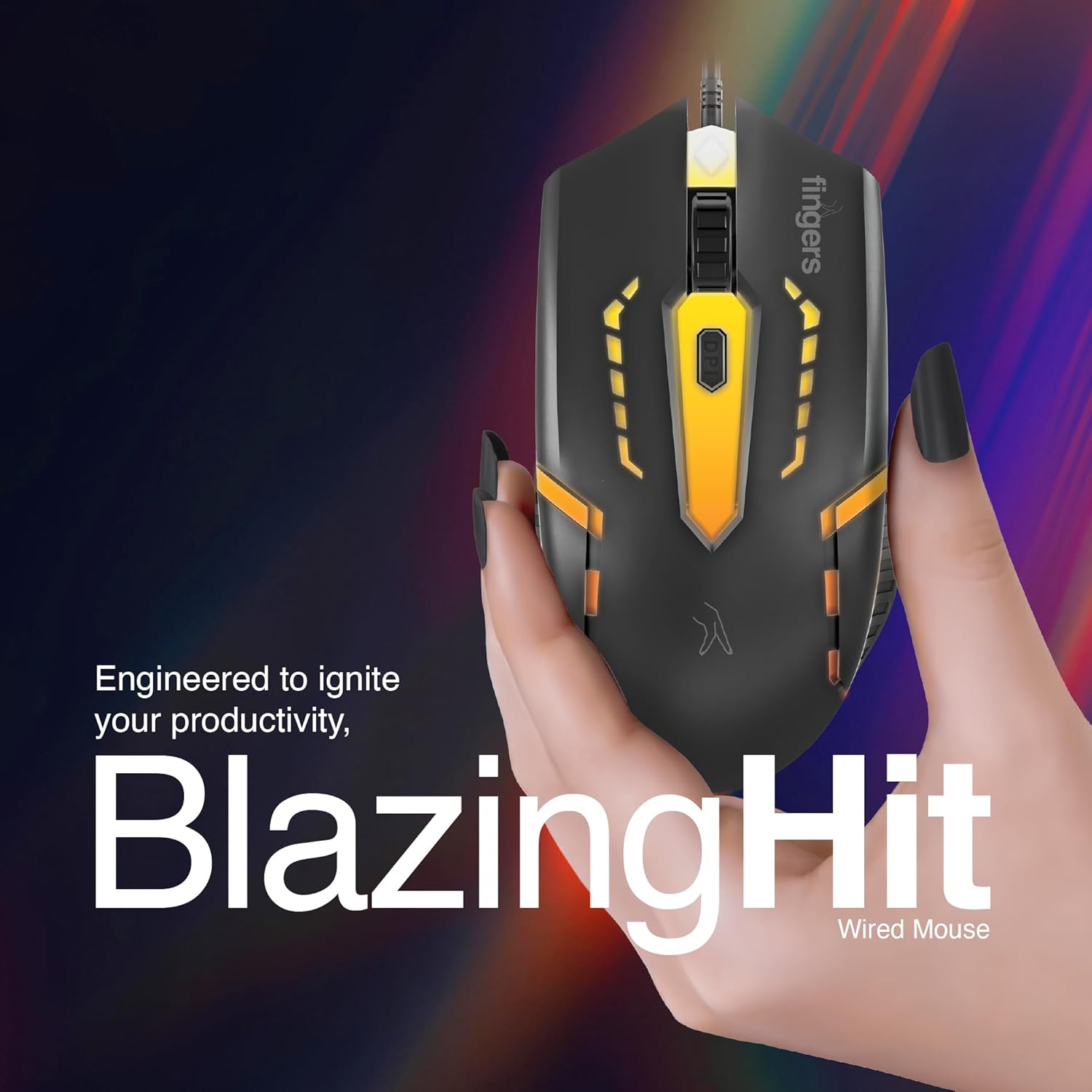 FINGERS BlazingHit Wired USB Mouse