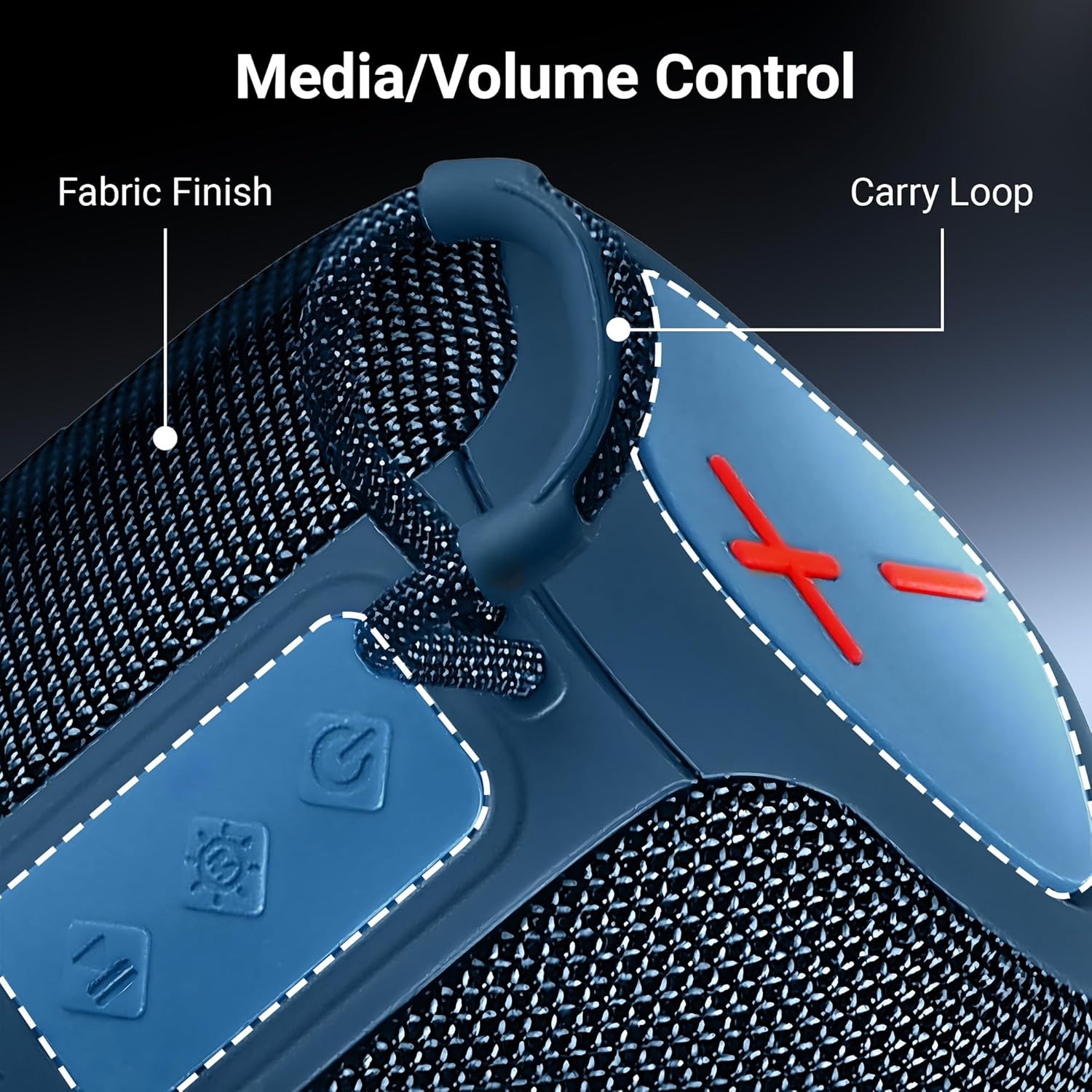 ZEBRONICS Sonic POD 22, Portable Bluetooth Speaker (Blue) - Image 2