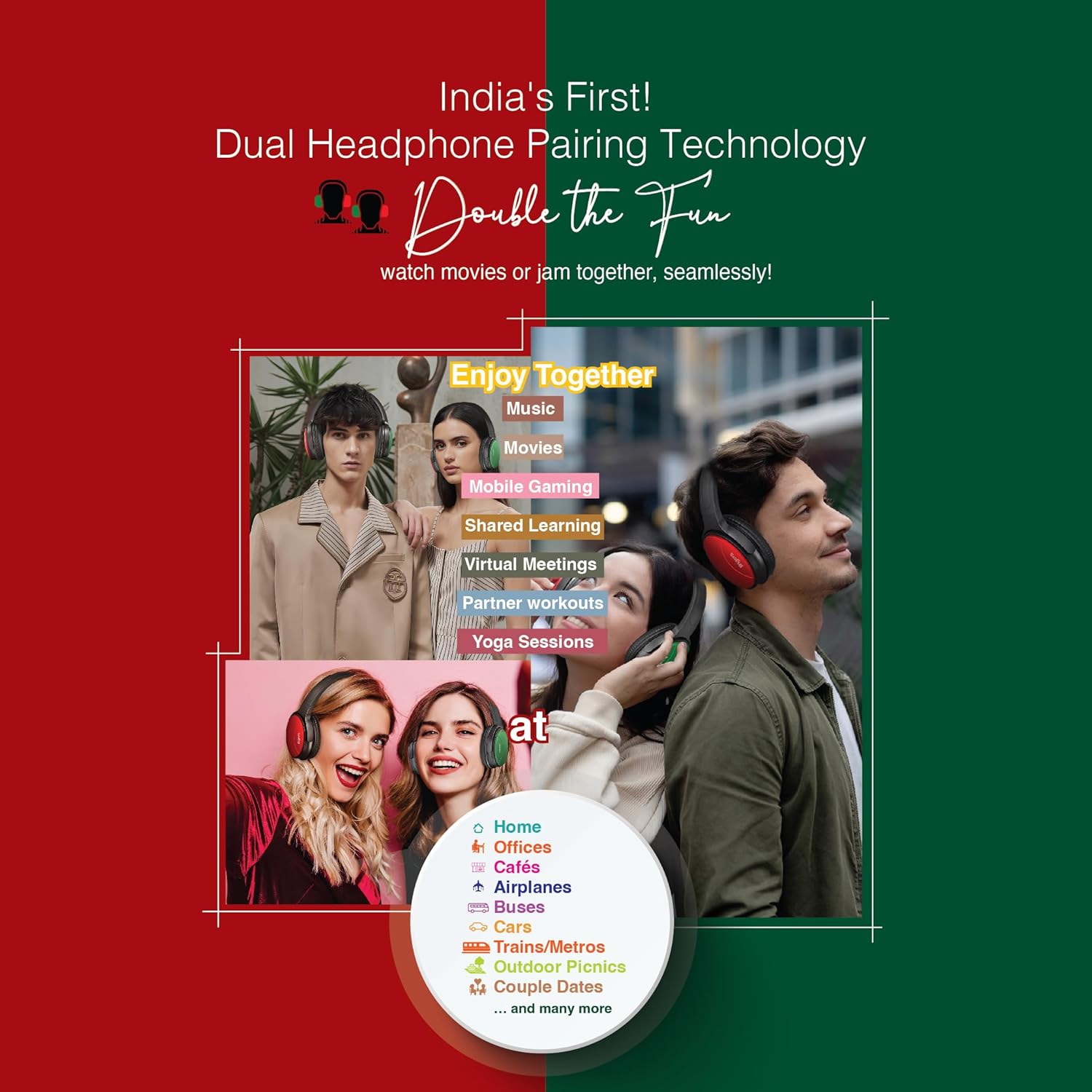 FINGERS Sugar-n-Spice B3 Wireless On-Ear Headset