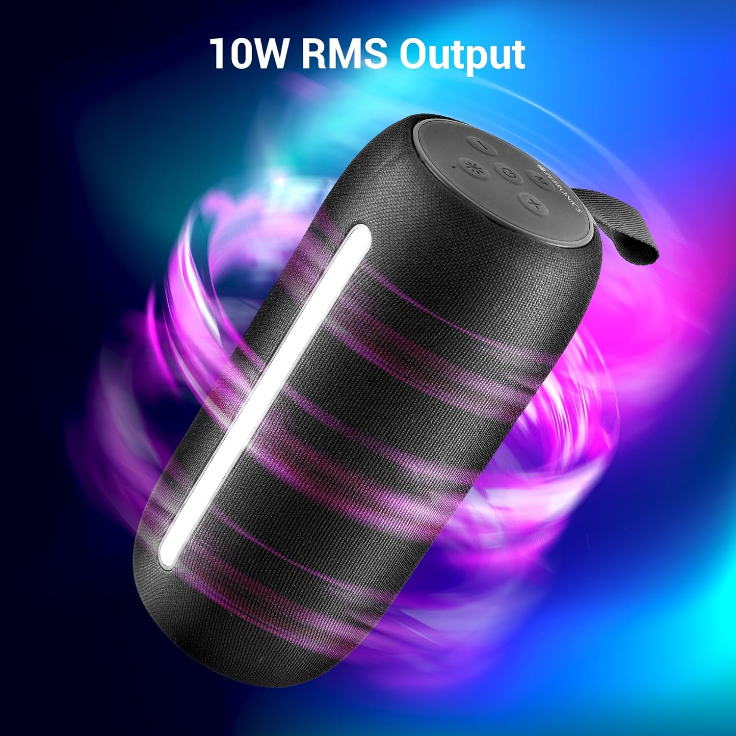 ZEBRONICS Sonic POD 20, Portable Bluetooth Speaker (Black) - Image 5