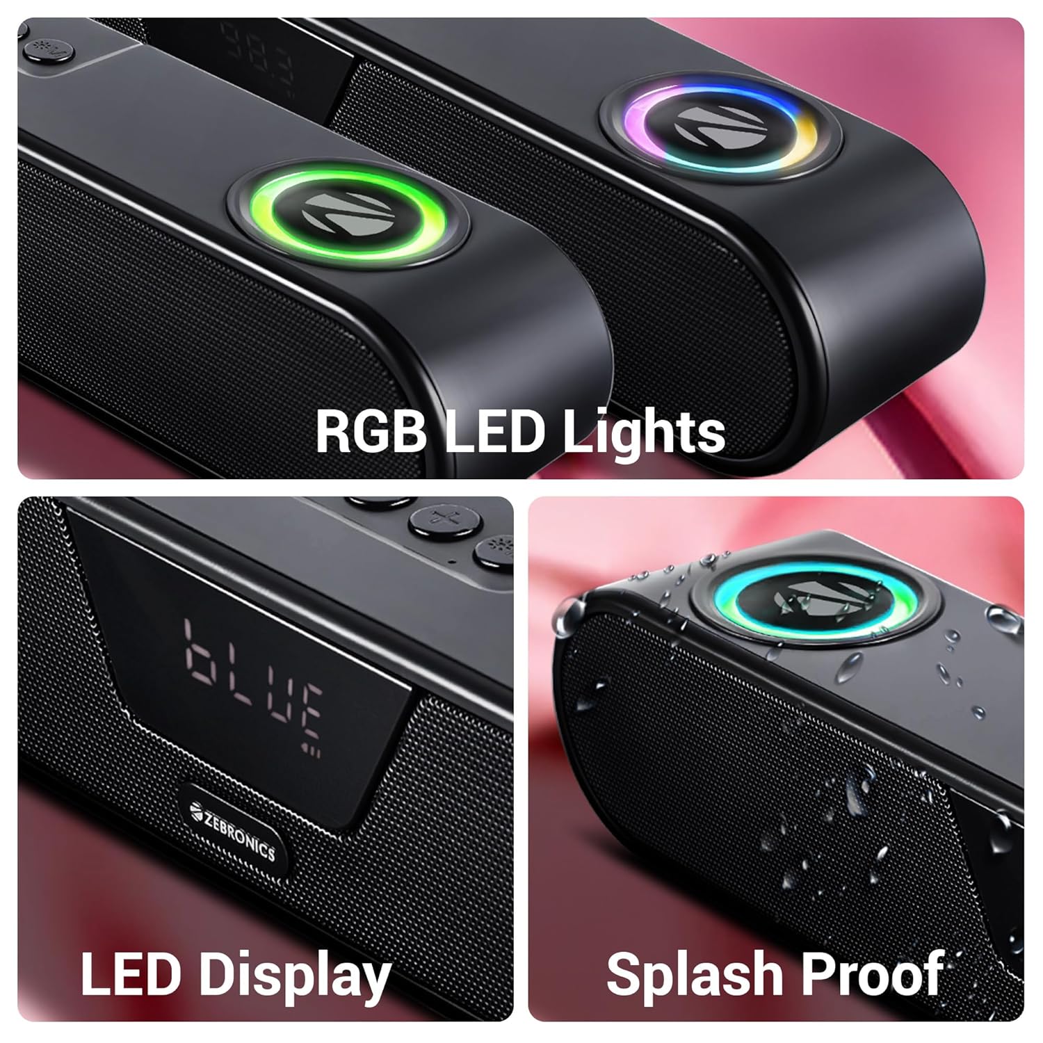 ZEBRONICS Astra 40 Portable Bluetooth Speaker (Black)