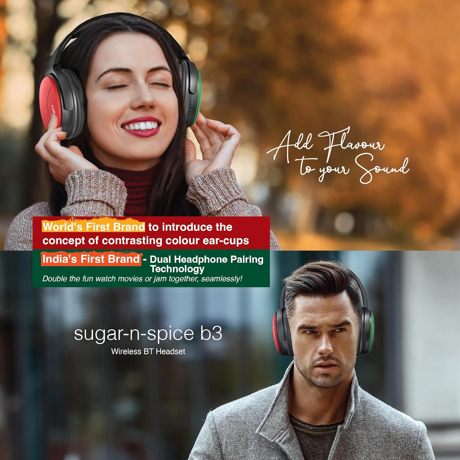 FINGERS Sugar-n-Spice B3 Wireless On-Ear Headset