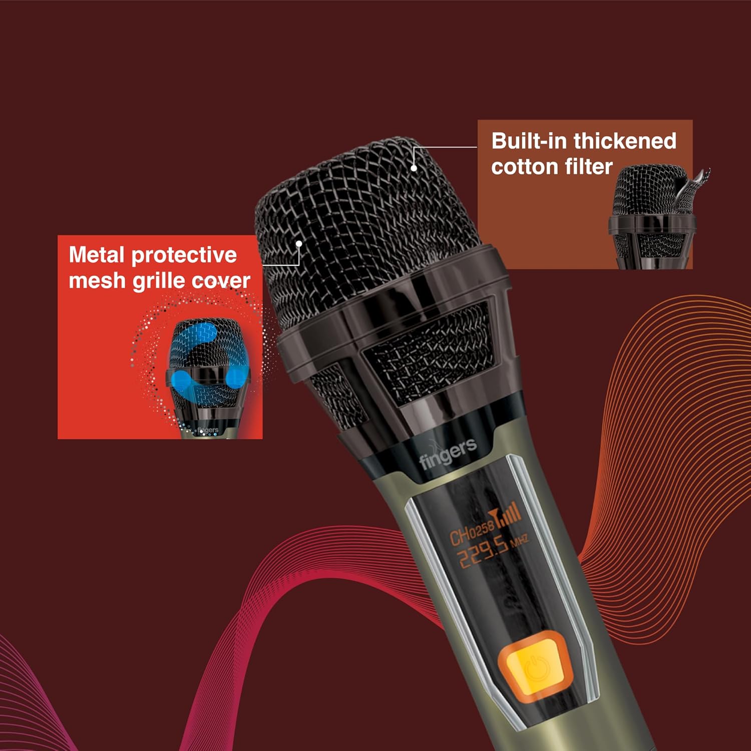 FINGERS Freedom Mic-39 Wireless Microphone