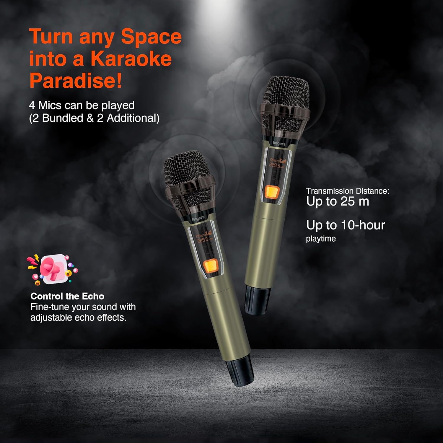 FINGERS RollingParties-110 Bluetooth Trolley Speaker