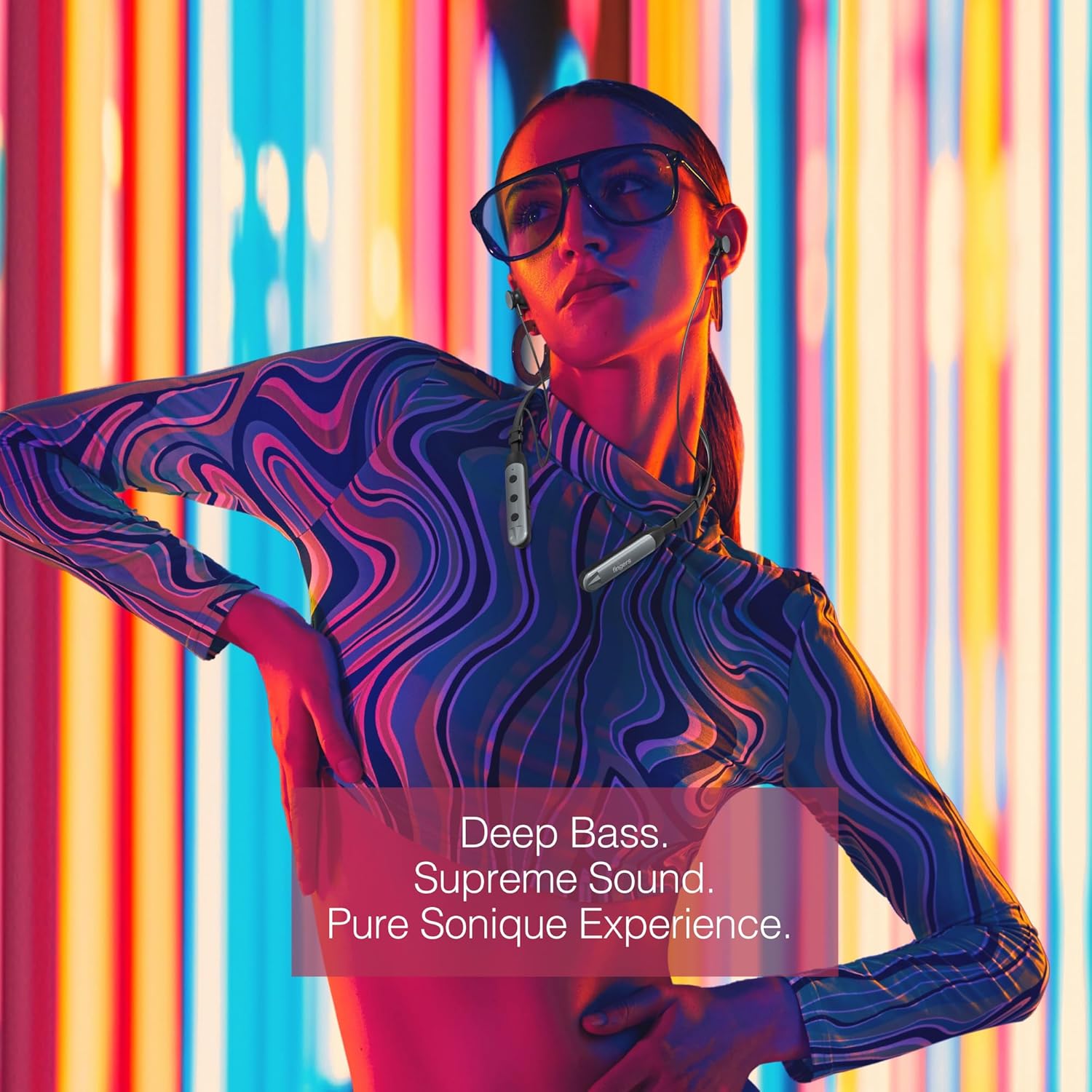 FINGERS Sonique-BT2 Wireless Neckband Earphones