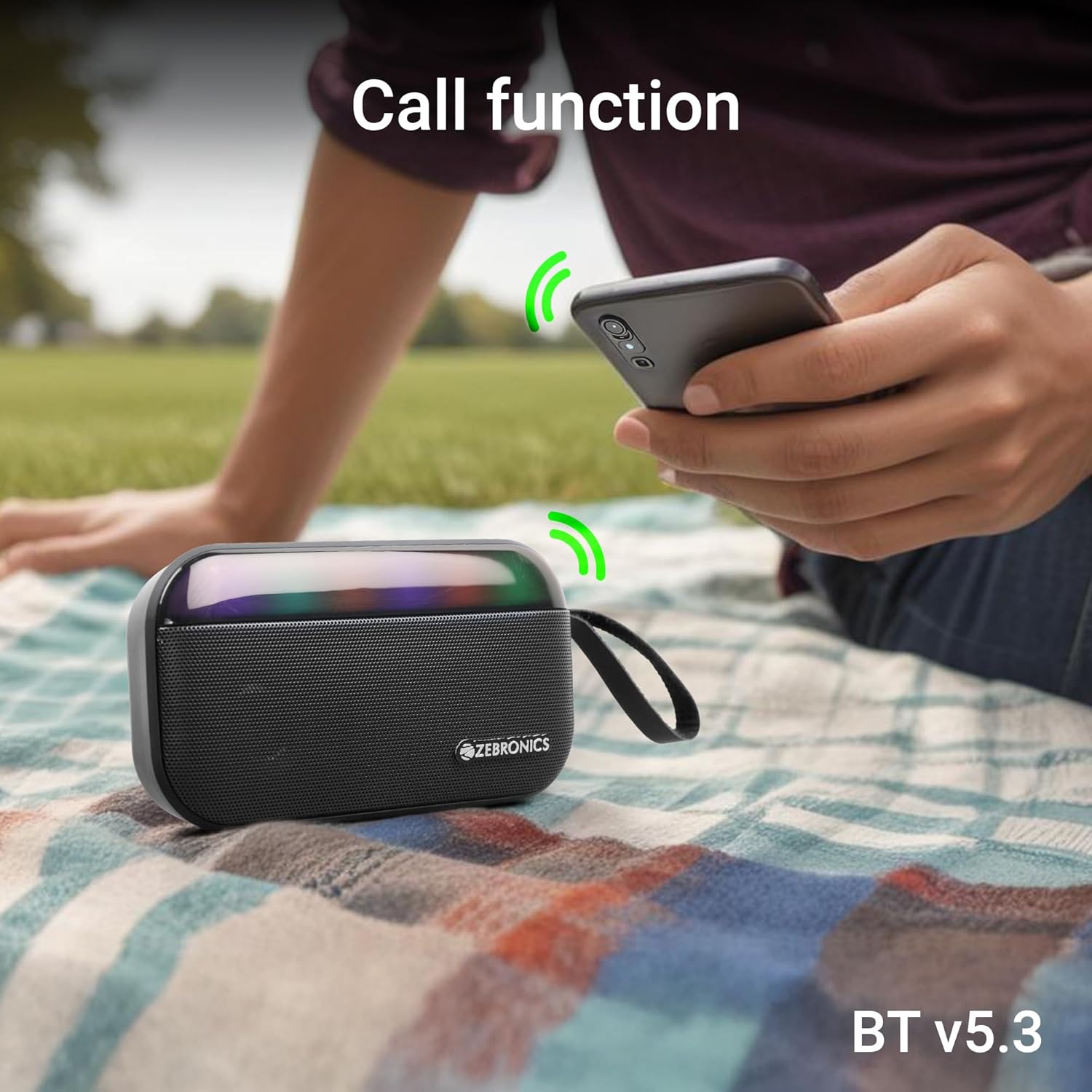 ZEBRONICS County 7 Portable Bluetooth Speaker (Black)