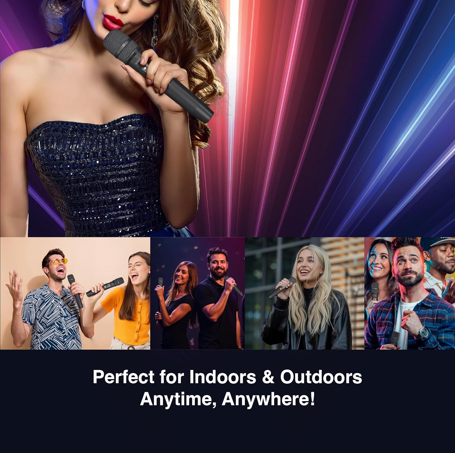 FINGERS Freedom Mic-U221 Set of 2 Wireless Microphones