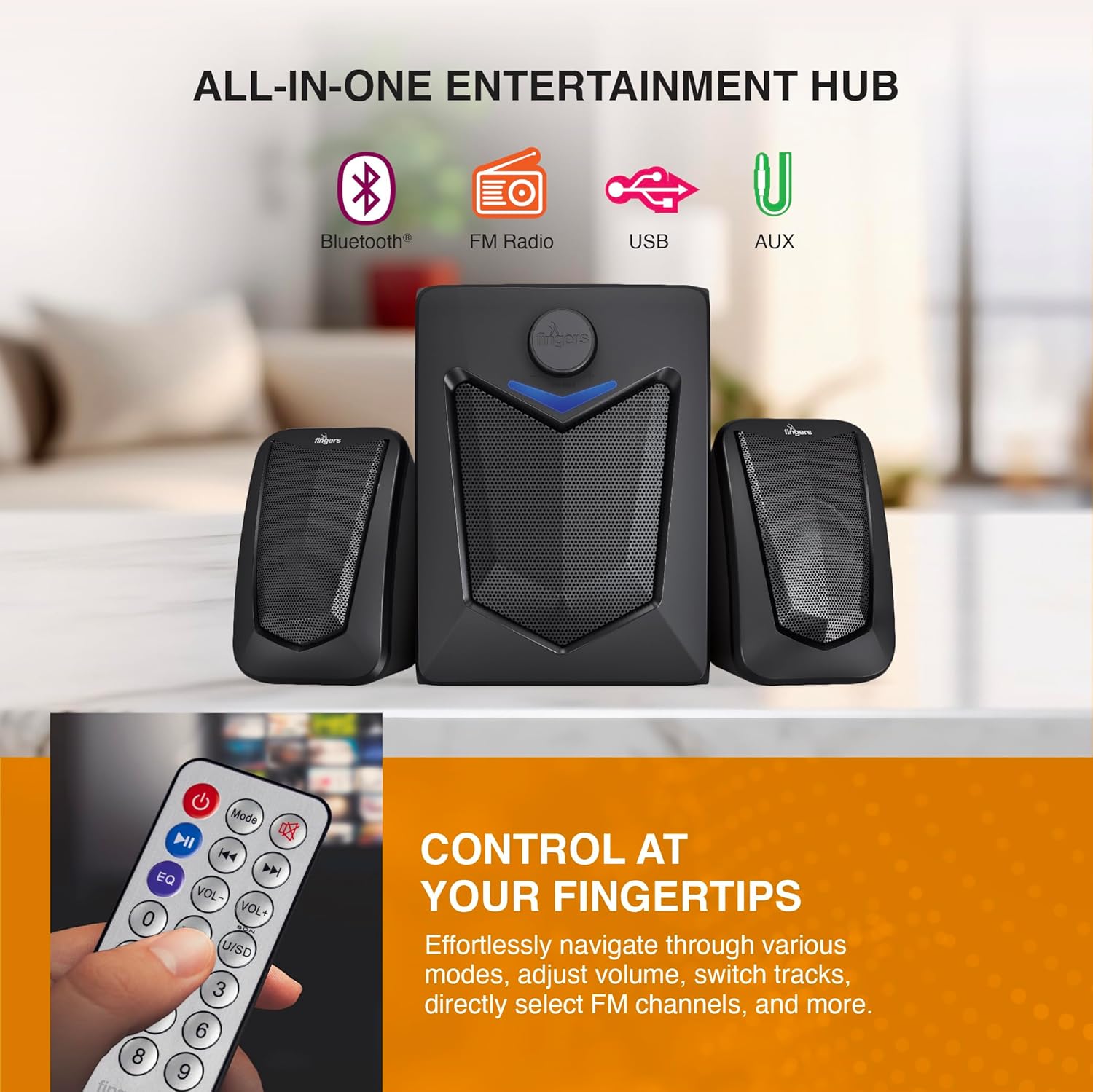 FINGERS Eleganx 2.1 Multimedia Speaker