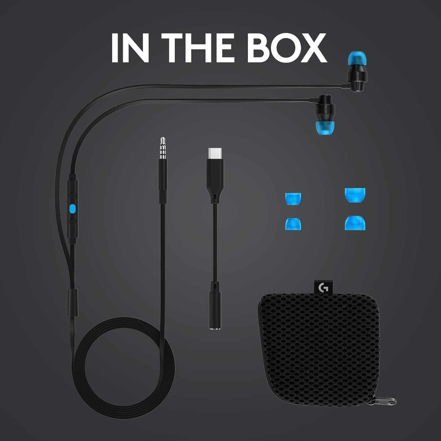 Logitech G333 Wired in Ear Earphones with Mic (Black)